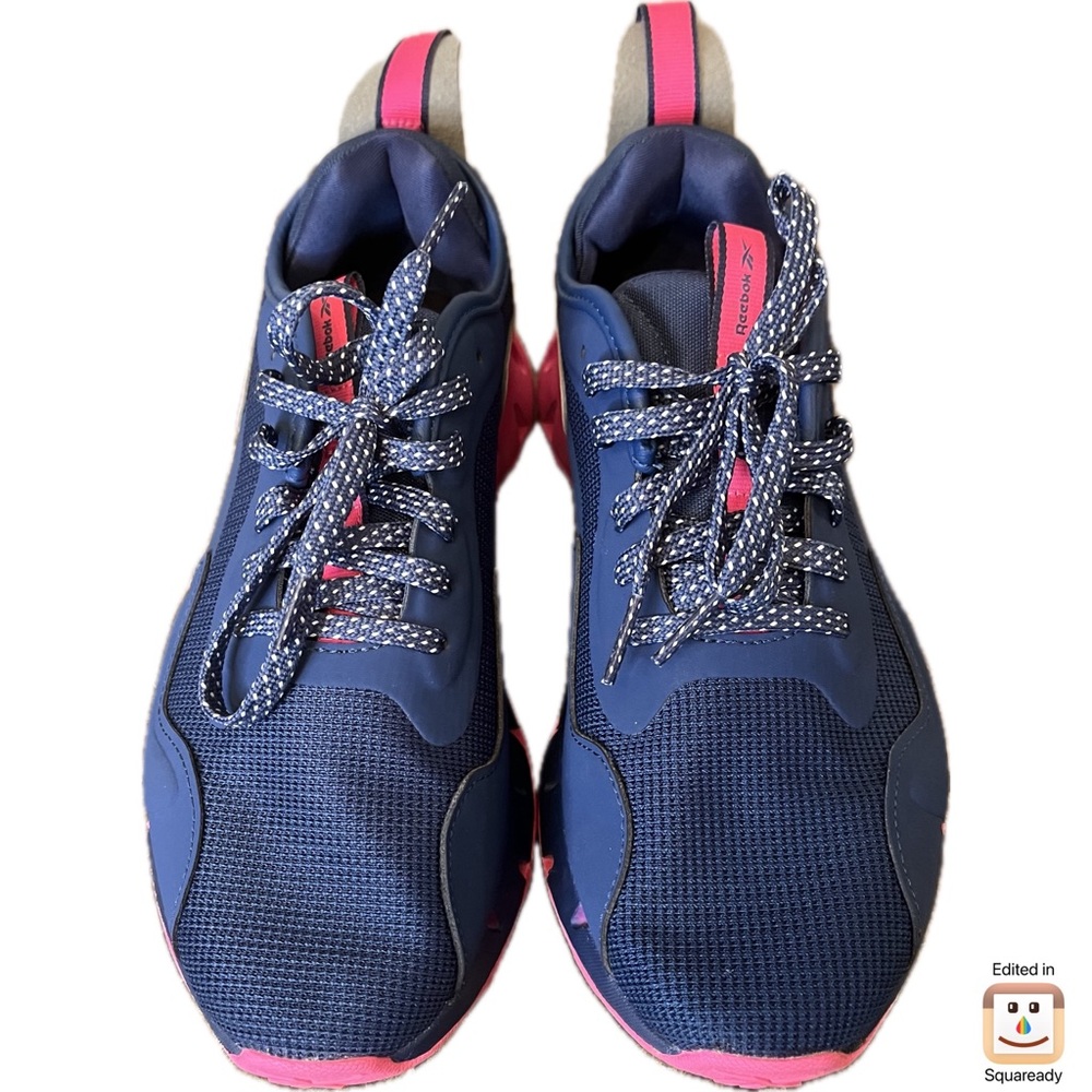 Reebok Blue and Pink Running Shoes - Picture 2 of 9